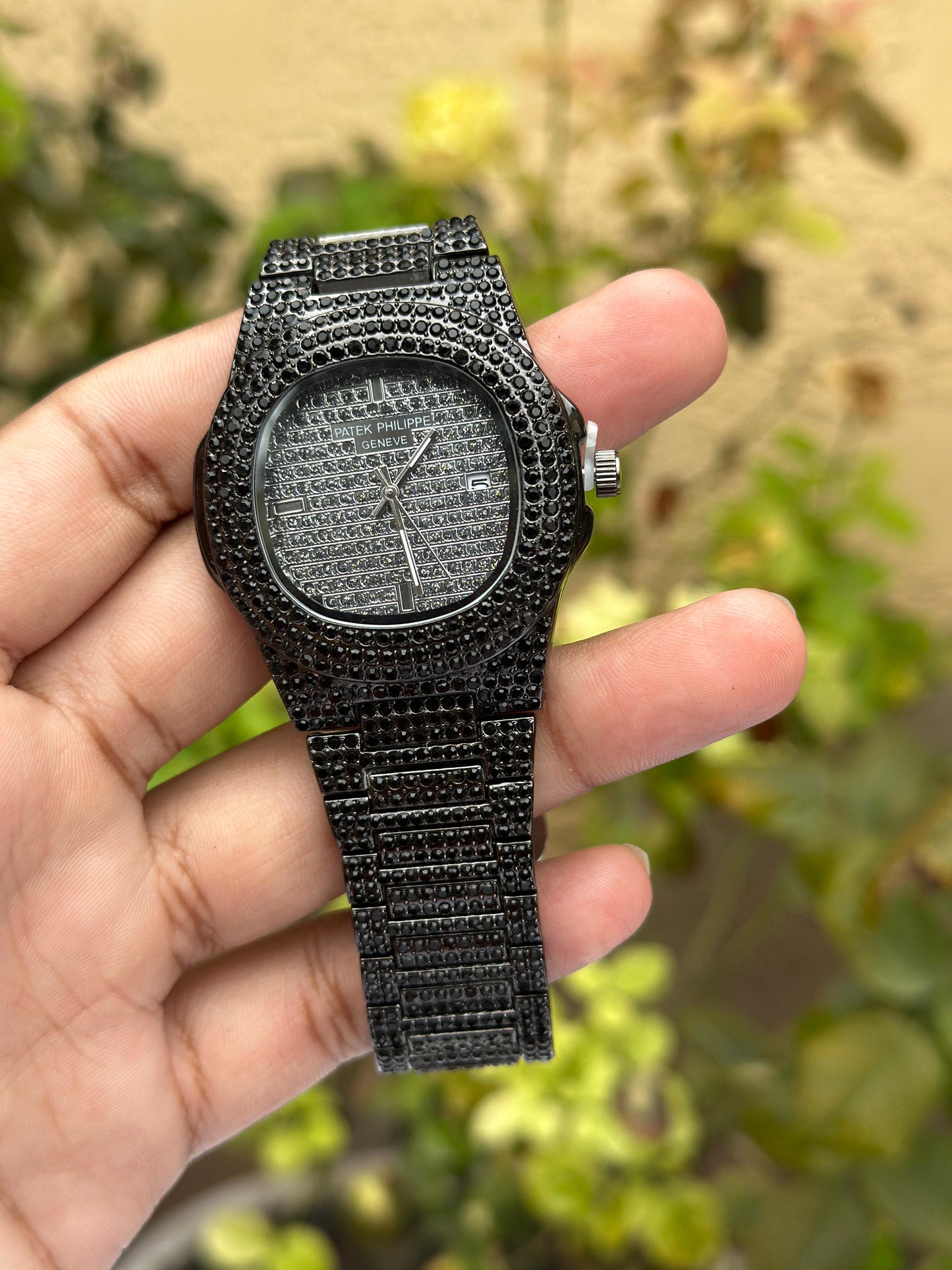 PP Iced Toned Watch Quartz Black